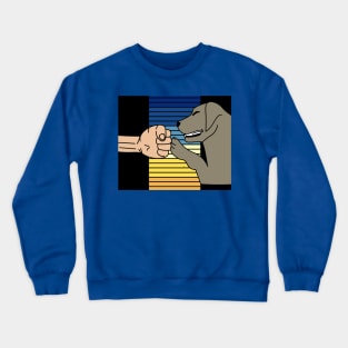 Best Retro Dog Owner Of All Time Crewneck Sweatshirt